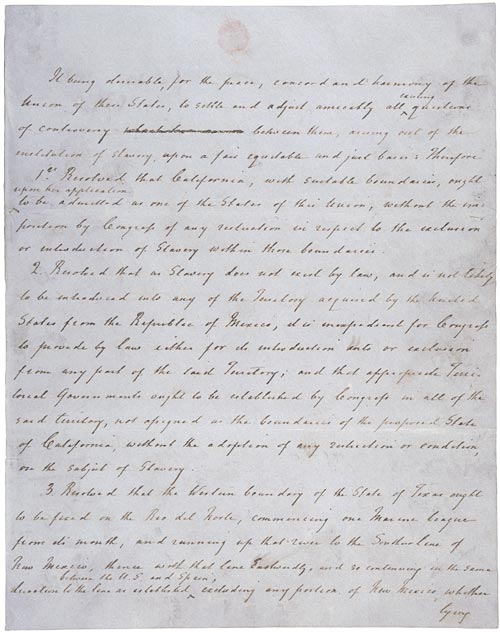 First page of the federal Fugitive Slave Act approved September 18, 1850.